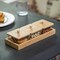 Basicwise Set of Glass Jars with Bamboo Lids and Wooden Tray – Charcuterie, Snack Organizer, and Fruit Platter for Party, Candy Jars, Cookies, Nuts, Fruits and Snack Box